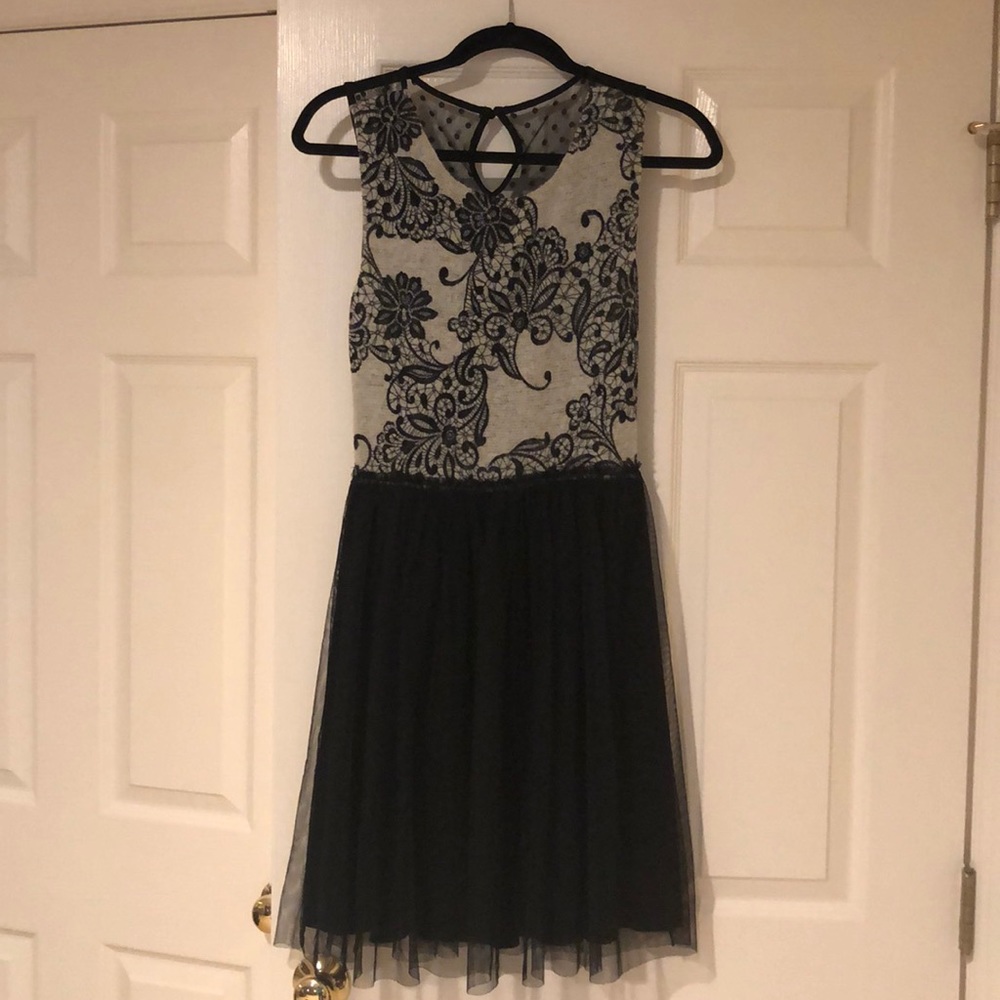 Black dress with unique details